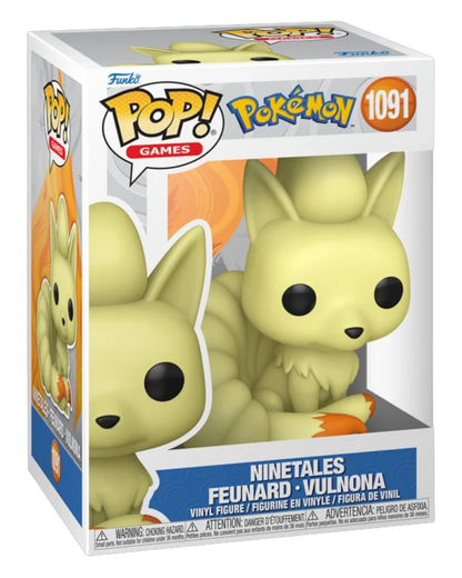 VaultifyUK Funko Pop! Pokémon Ninetales #1091 vinyl figure in a window display box