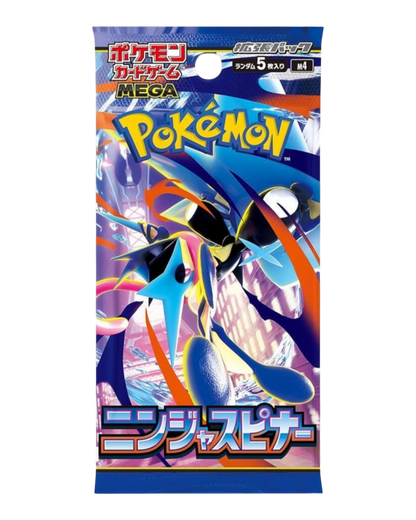 VaultifyUK Japanese Pokémon TCG Ninja Spinner booster pack featuring Mega Greninja ex artwork
