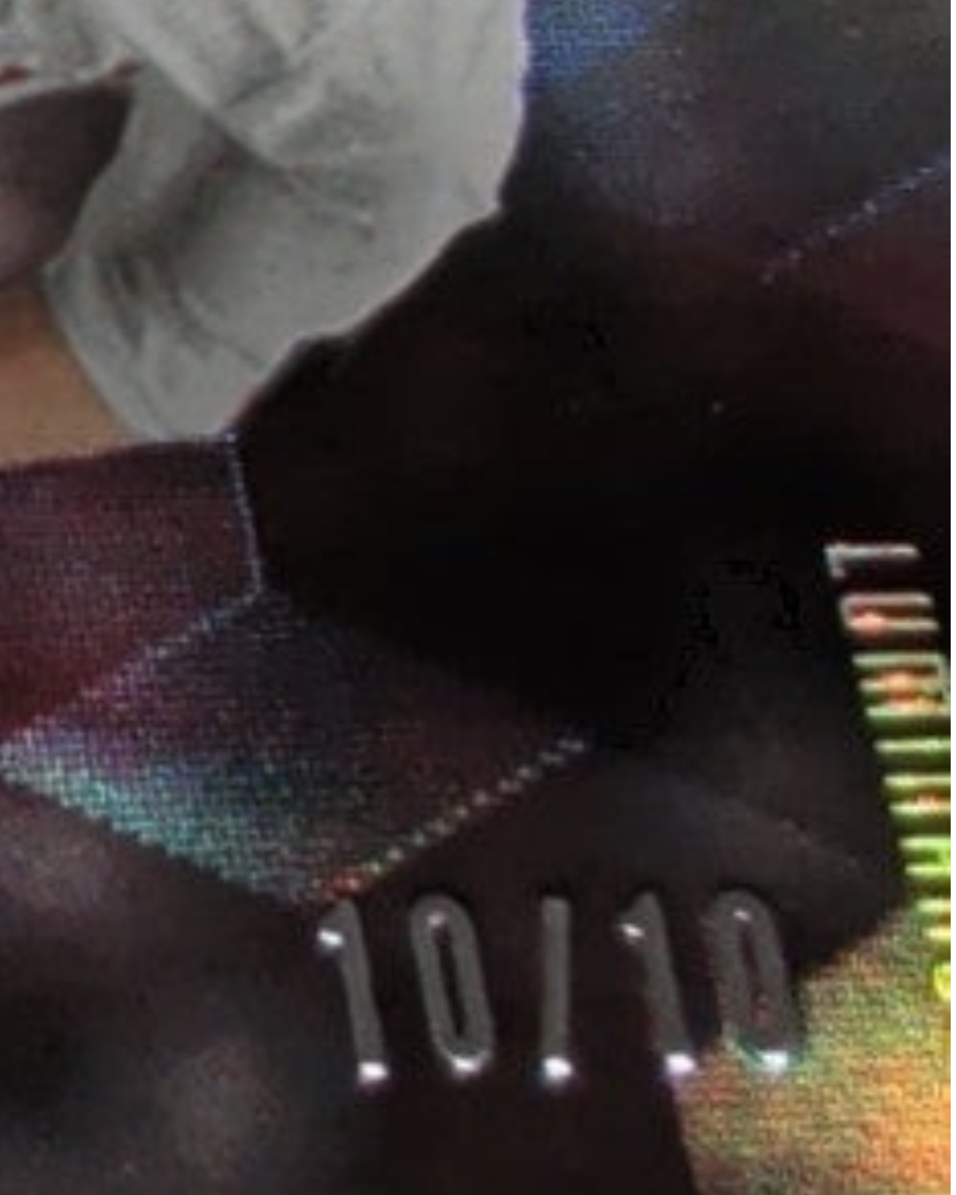 VaultifyUK Panini Luminance England 2026 Paul Scholes soccer card showing the 10/10 serial number in gold foil