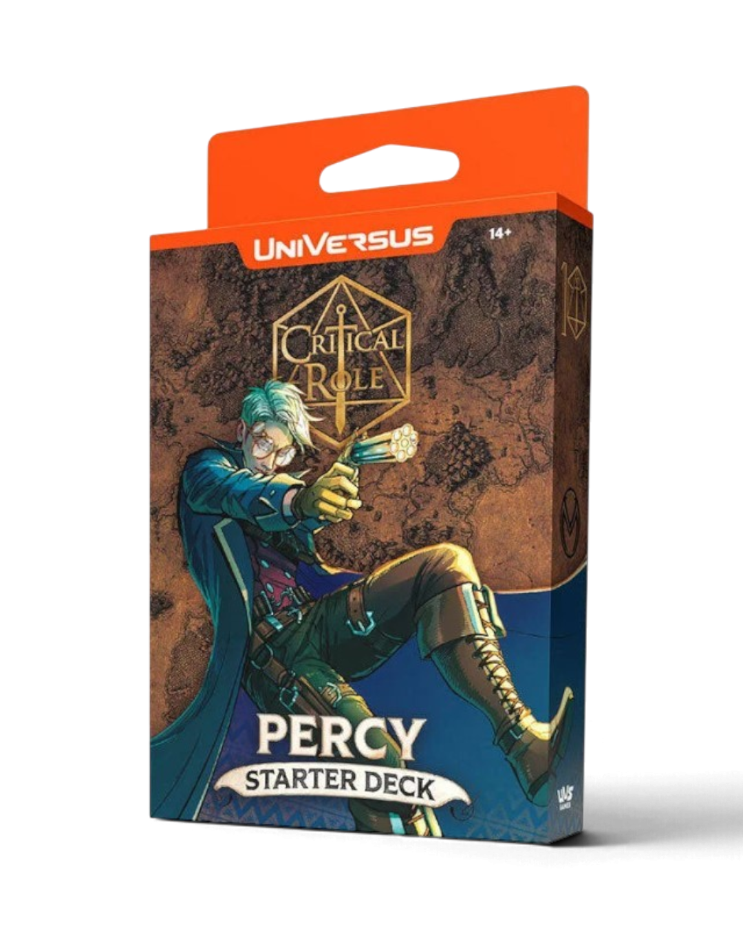 VaultifyUK UniVersus CCG Critical Role Percy starter deck box featuring artwork of Percy with his signature pistol