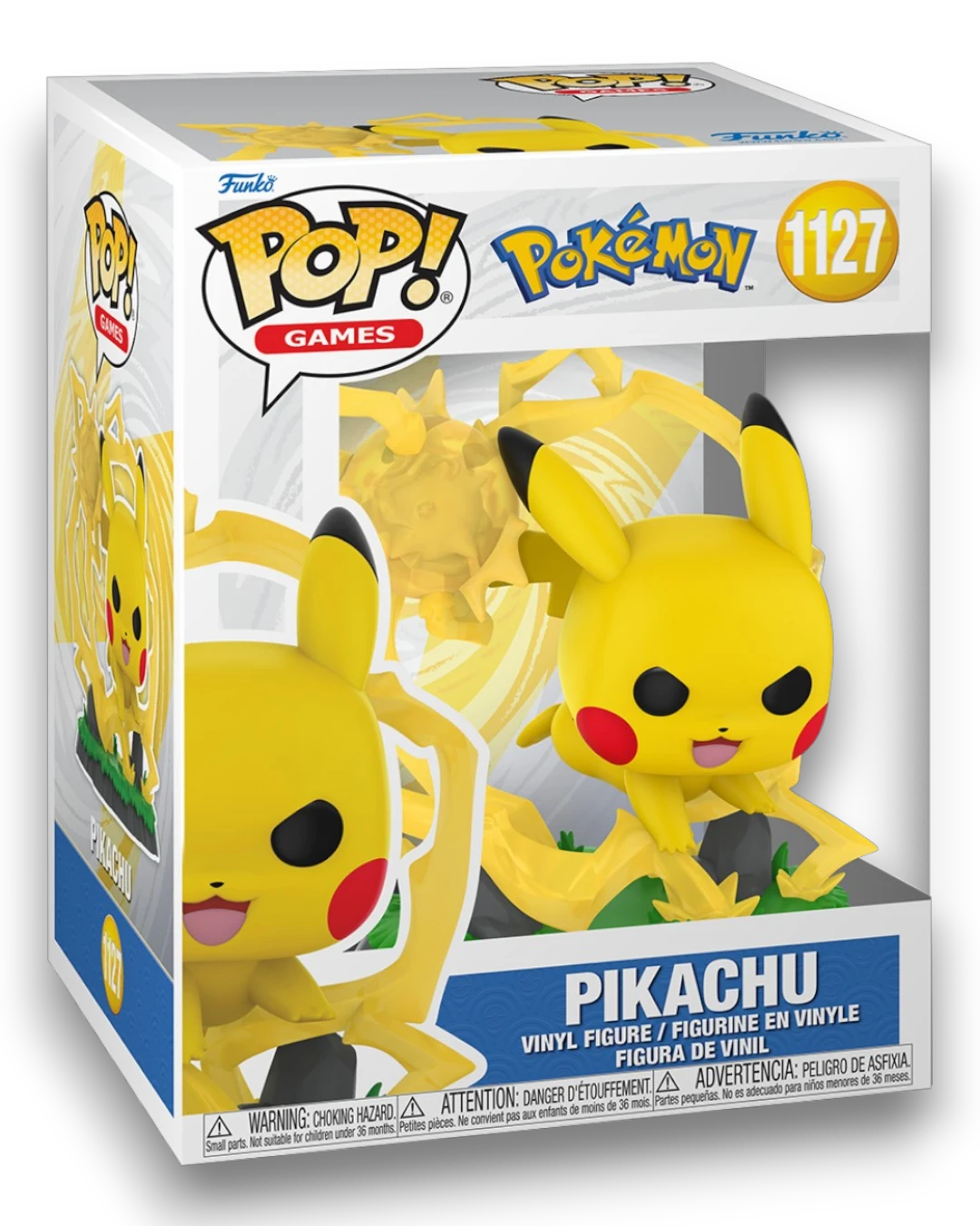 VaultifyUK Pokémon Pikachu #1127 Funko Pop! Premium vinyl figure in window display box
