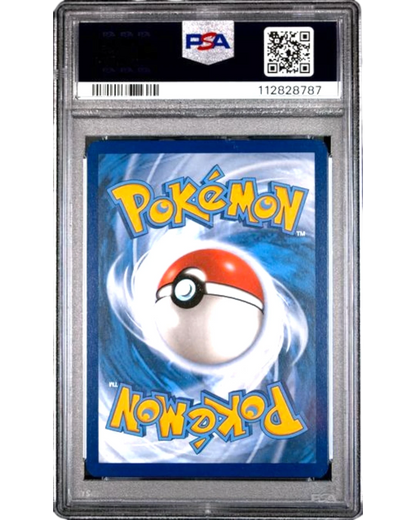 VaultifyUK PSA 10 graded 2022 Pikachu promo trading card back view featuring the classic blue Pokémon logo design