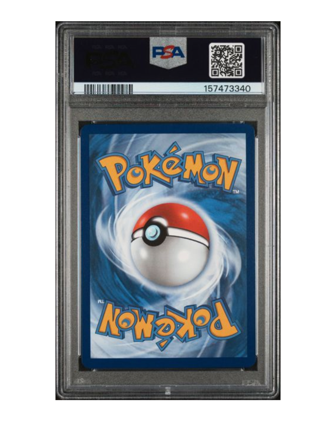 VaultifyUK PSA 10 graded Piplup Pokémon card back view featuring the classic blue and red Poké Ball design