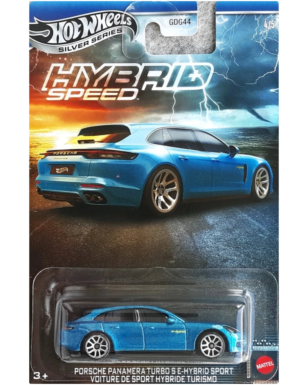VaultifyUK Hot Wheels Silver Series Porsche Panamera Turbo S E-Hybrid Sport Turismo die-cast car in blister pack