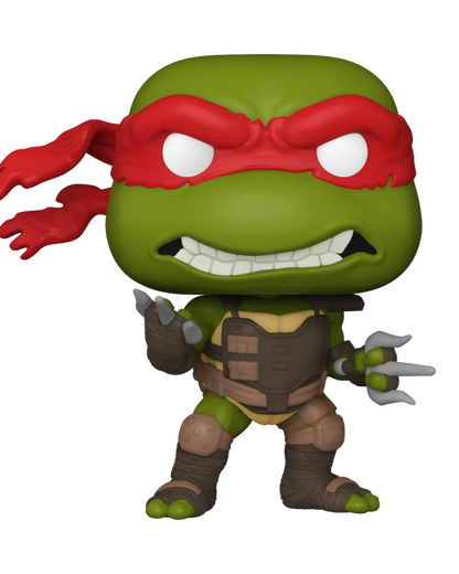VaultifyUK Funko Pop! Raphael figure from The Last Ronin wearing a red mask and brown tactical gear.