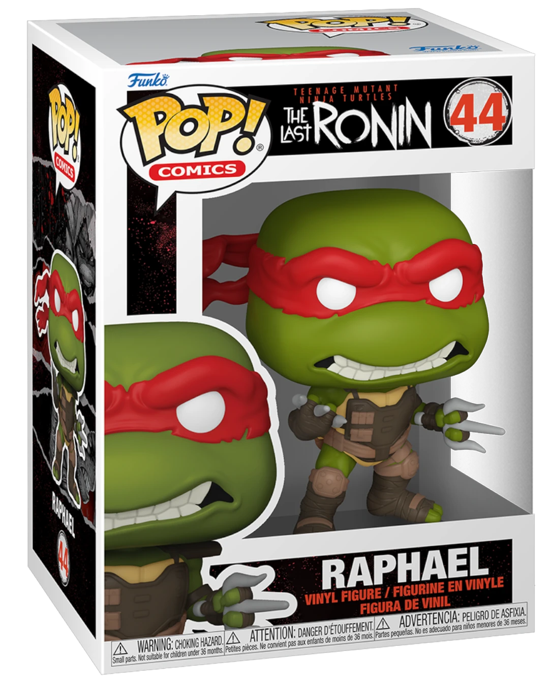 VaultifyUK Funko Pop! Raphael #44 figure from The Last Ronin in window display box