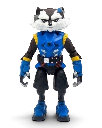 VaultifyUK ZD Toys Marvel Super War Rocket Raccoon 1/10 scale action figure in blue and black futuristic armor