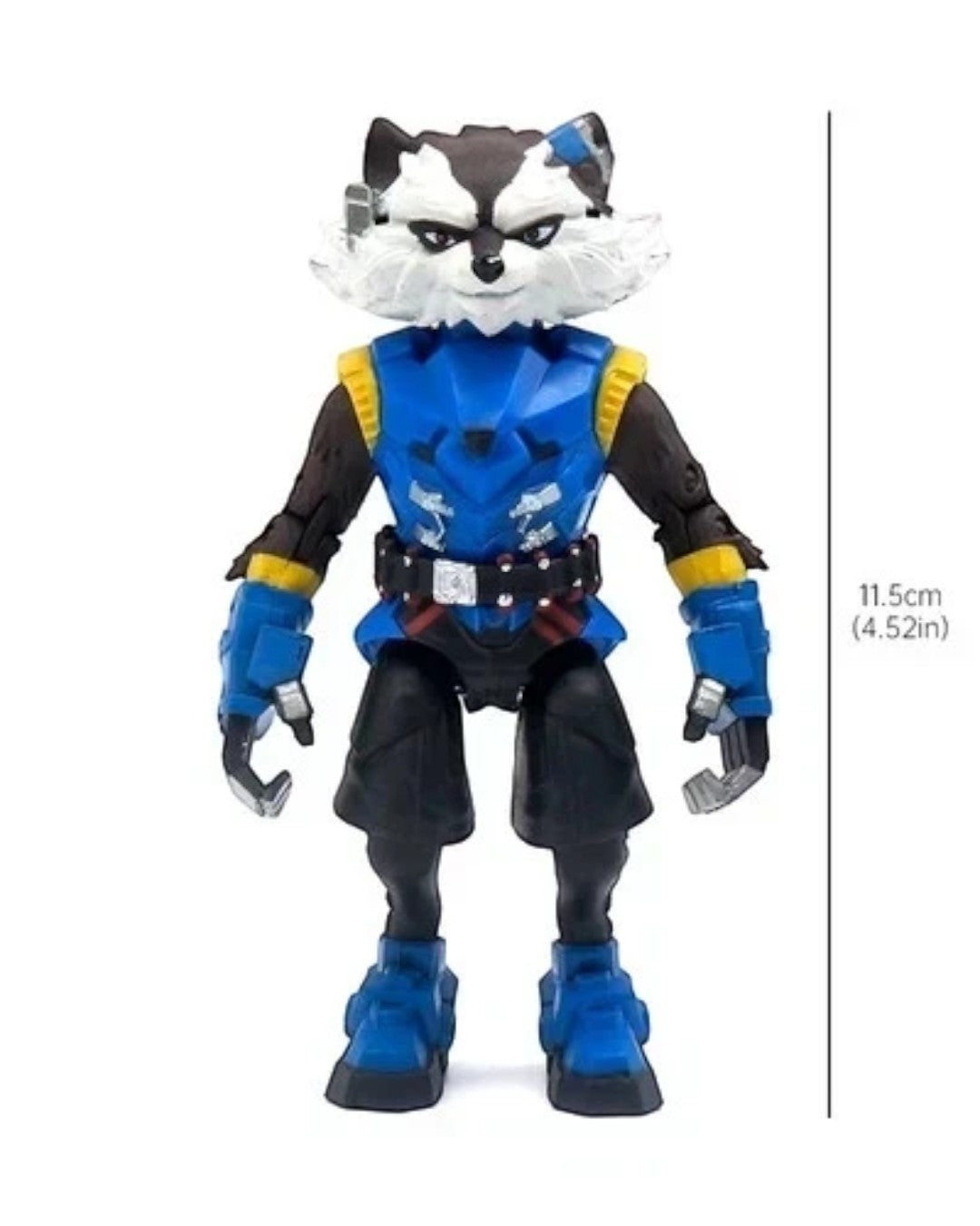 VaultifyUK ZD Toys Marvel Super War Rocket Raccoon 1/10 scale action figure in blue and black futuristic armor
