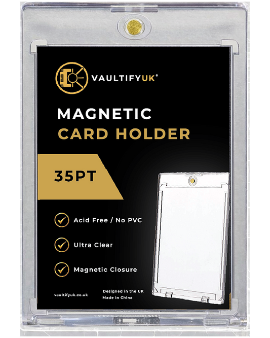 VaultifyUK Shield magnetic card holder for a 35pt trading card toploader