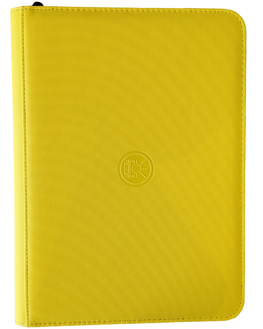 VaultifyUK Shield yellow 9-pocket trading card binder with a sleek, durable cover for 540 card storage.