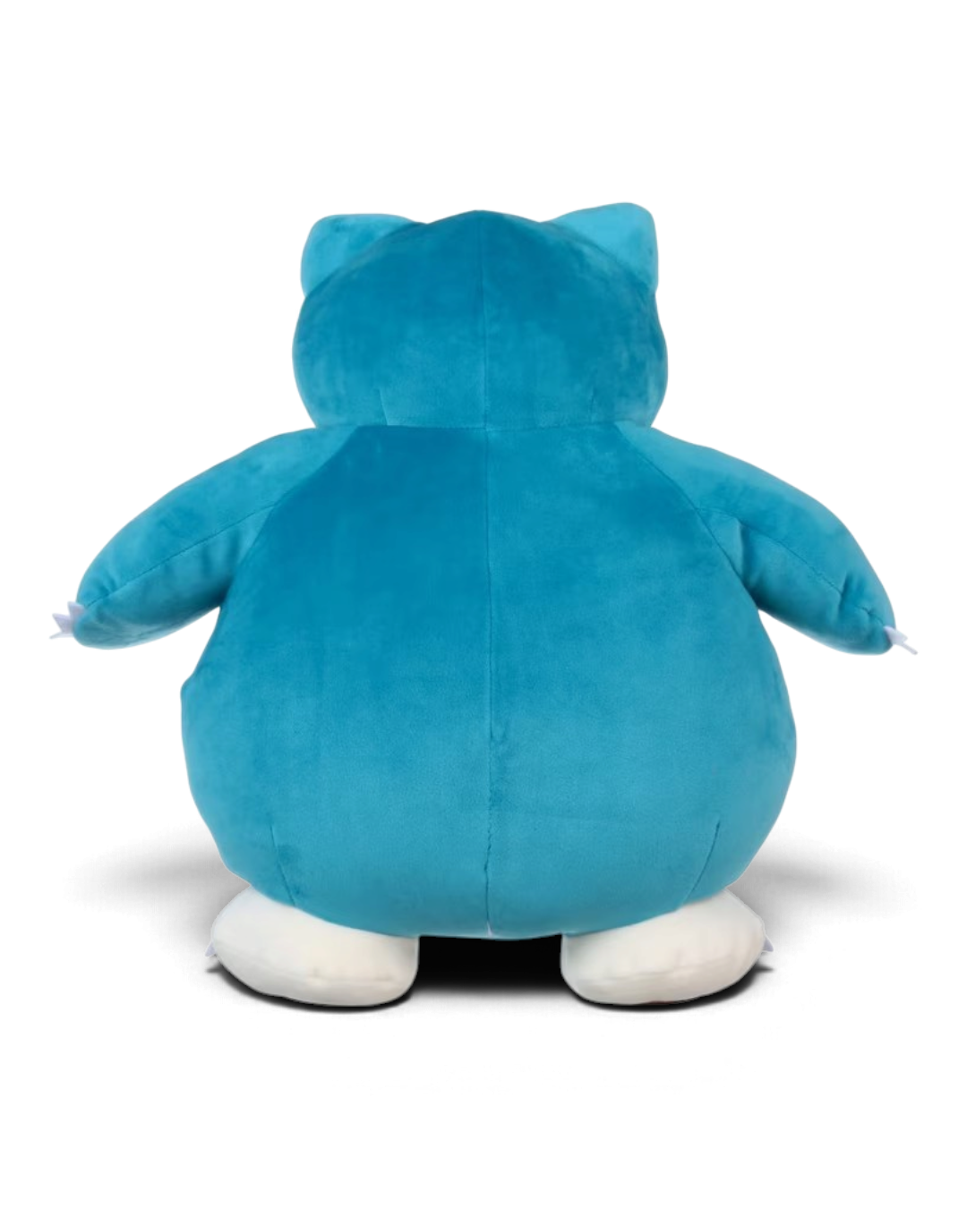 VaultifyUK 45cm Sleeping Snorlax plush toy in blue and cream soft fabric, shown from the back view.