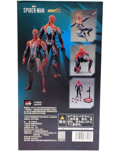 VaultifyUK ZD Toys Marvel Spider-Man Velocity Suit action figure packaging showing product poses and accessories