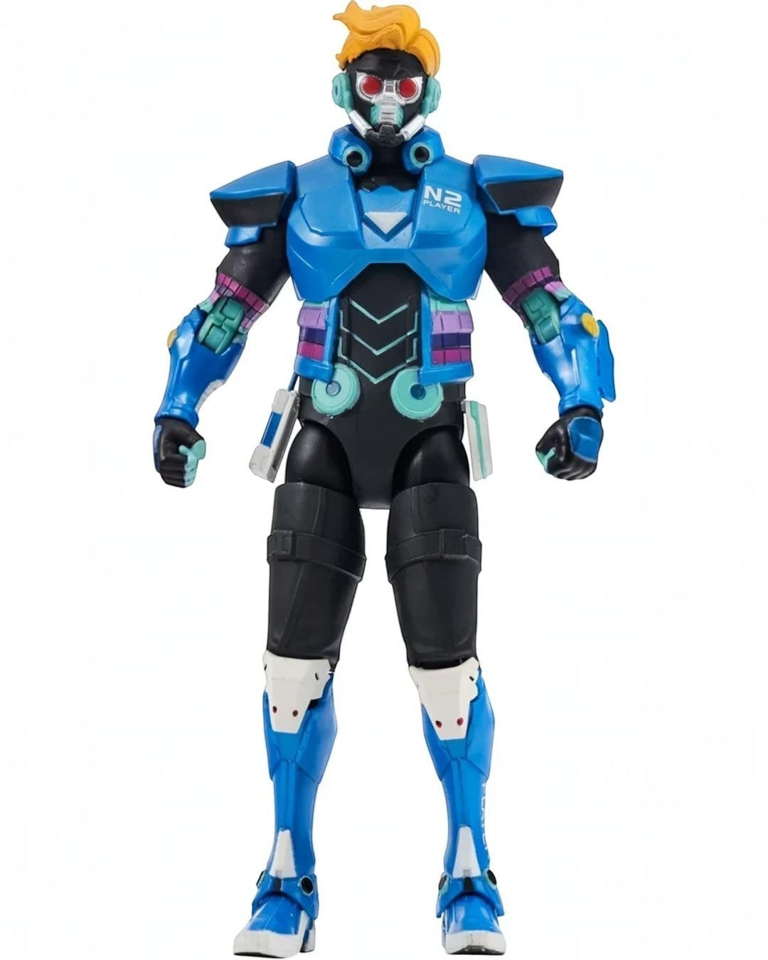 VaultifyUK ZD Toys Marvel Super War Star-Lord 1/10 scale action figure in blue futuristic armour with red accents