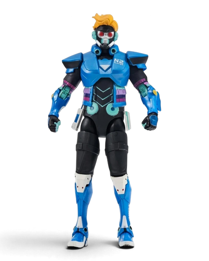 VaultifyUK ZD Toys Marvel Super War Star-Lord 1/10 scale action figure in blue futuristic armour with red accents