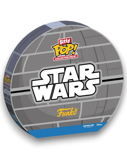 VaultifyUK Star Wars Funko Bitty Pop 12-pack collector set in a round Death Star themed display box