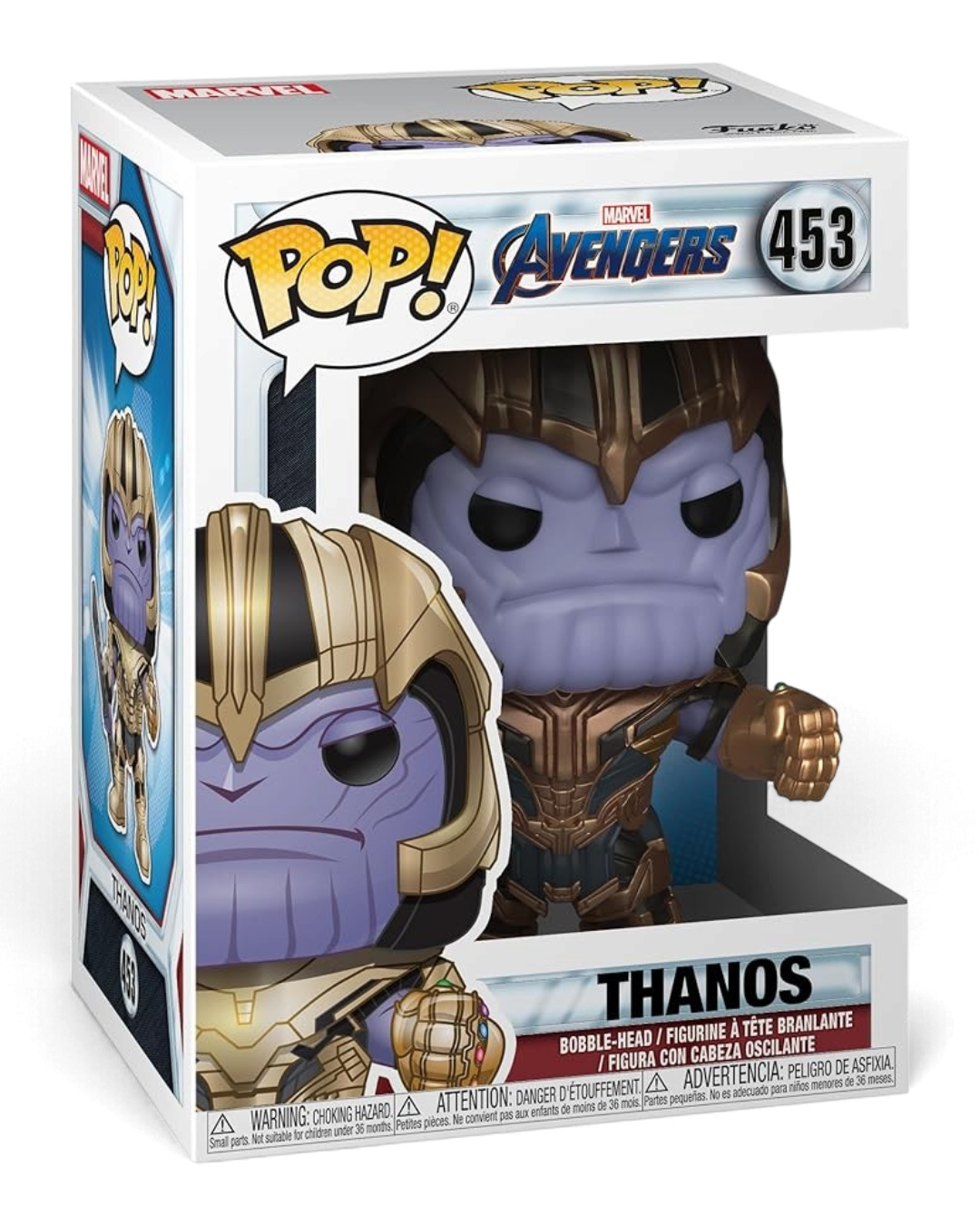 VaultifyUK Funko Pop! Thanos #453 vinyl figure from Avengers Endgame in original window display box