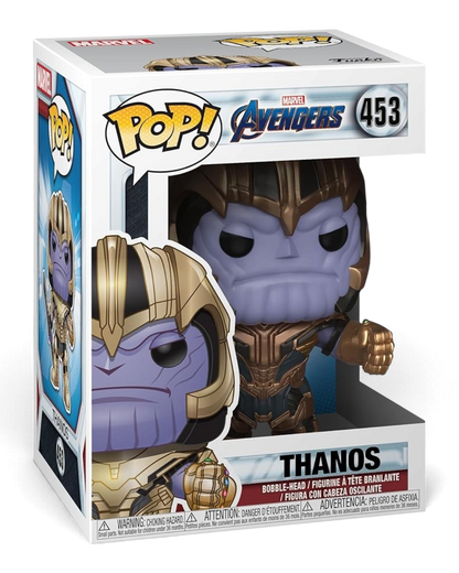 VaultifyUK Funko Pop! Thanos #453 vinyl figure from Avengers Endgame in original window display box