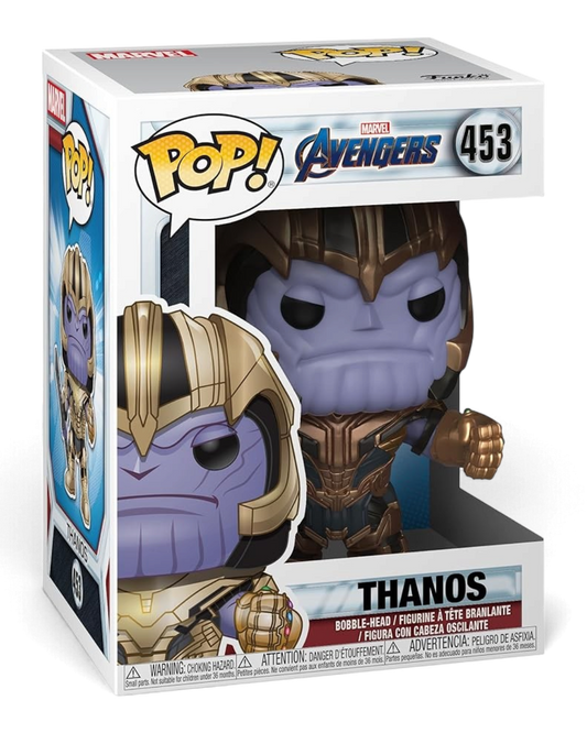 VaultifyUK Funko Pop! Thanos #453 vinyl figure from Avengers Endgame in original window display box