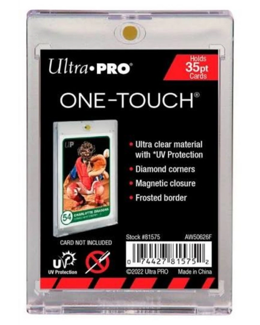 VaultifyUK Ultra PRO One-Touch magnetic card holder with UV protection and clear rigid plastic for trading cards