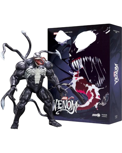 VaultifyUK ZD Toys Marvel Venom 1/10 scale figure with muscular sculpt, tendrils, and premium collector display box