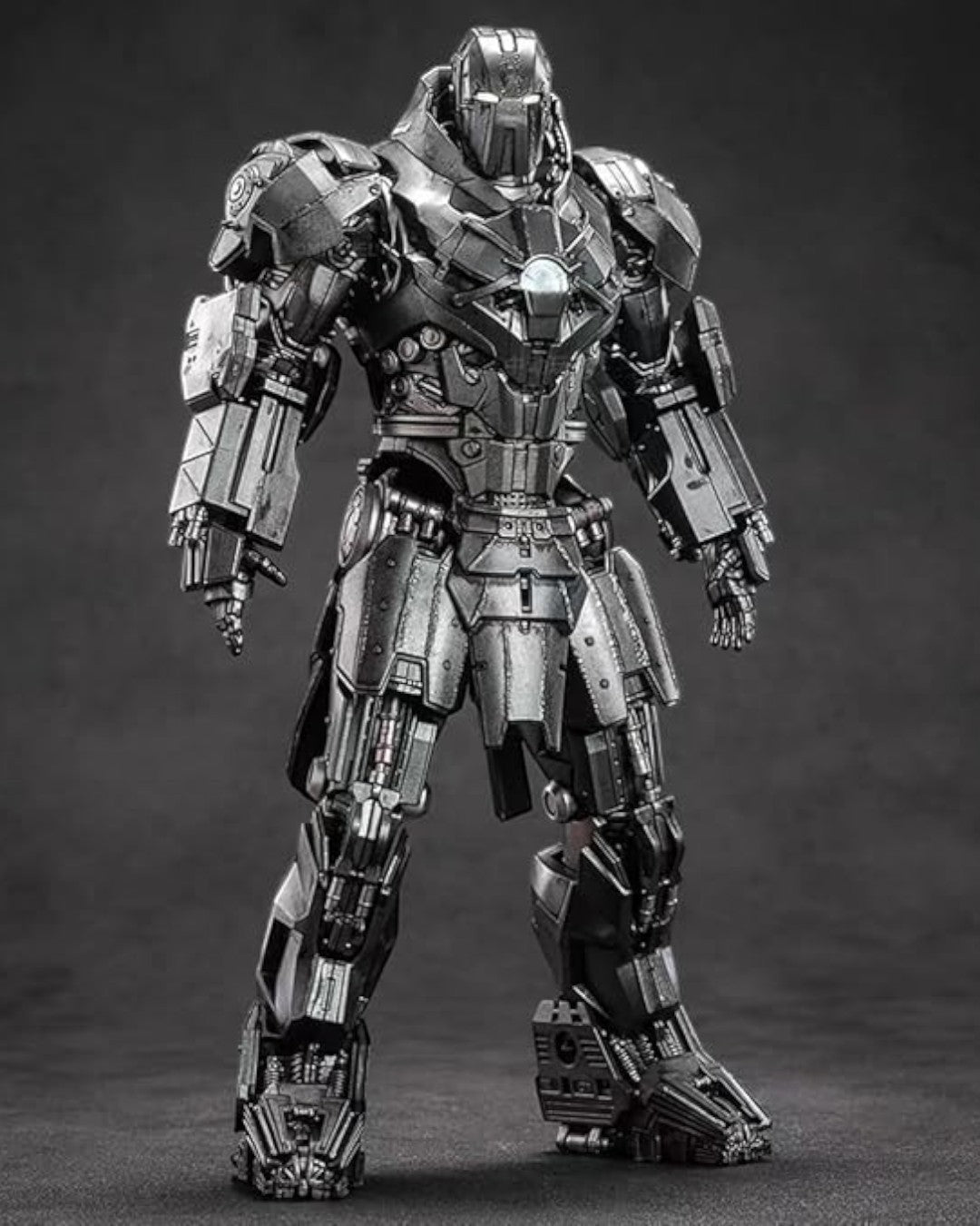 VaultifyUK ZD Toys Whiplash Mark 2 1/10 scale Marvel figure with metallic grey armour and light-up chest detail