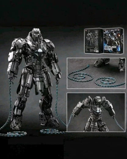 VaultifyUK ZD Toys Whiplash Mark 2 1/10 scale LED figure with electric whips, articulated armour, and display base.