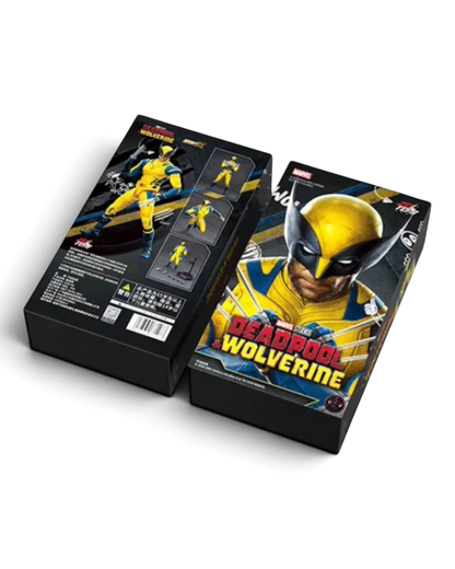VaultifyUK ZD Toys Wolverine action figure packaging featuring the classic yellow and blue suit from Deadpool & Wolverine.