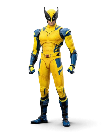 VaultifyUK ZD Toys Wolverine 1/10 scale action figure in classic yellow and blue suit with detailed mask