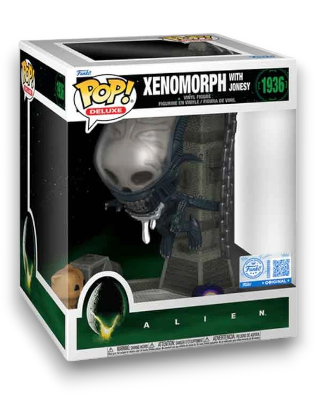 VaultifyUK Funko Pop! Deluxe Alien Xenomorph with Jonesy #1936 vinyl figure in a detailed display box