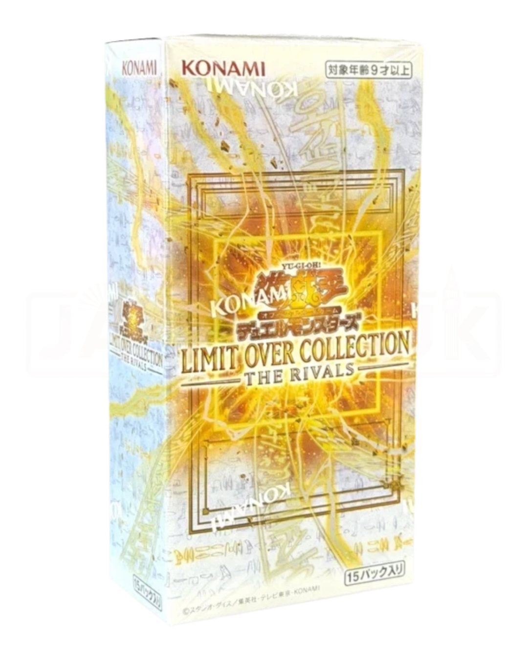 VaultifyUK Yu-Gi-Oh! Limit Over Collection The Rivals Japanese booster box featuring gold lightning artwork