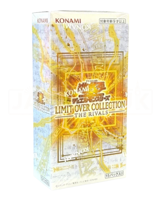 VaultifyUK Yu-Gi-Oh! Limit Over Collection The Rivals Japanese booster box featuring gold lightning artwork