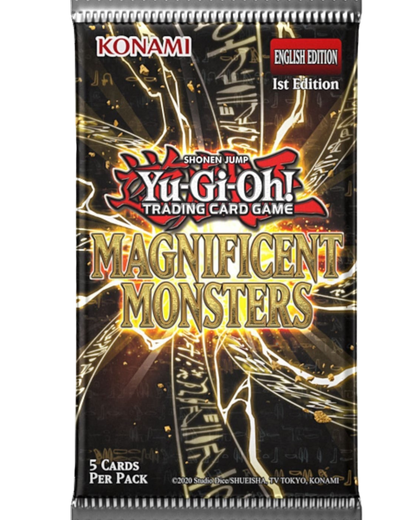 VaultifyUK Yu-Gi-Oh! Magnificent Monsters tuck box featuring gold foil text and ancient Egyptian-style background art.