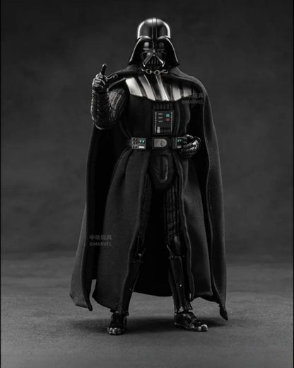 VaultifyUK ZD Toys 1/10 scale Darth Vader action figure with black fabric cape and articulated poseable design