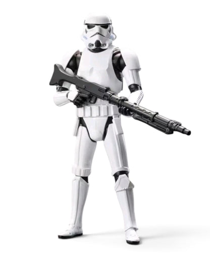 VaultifyUK ZD Toys 1/10 scale Stormtrooper action figure in white and black armour holding a blaster rifle