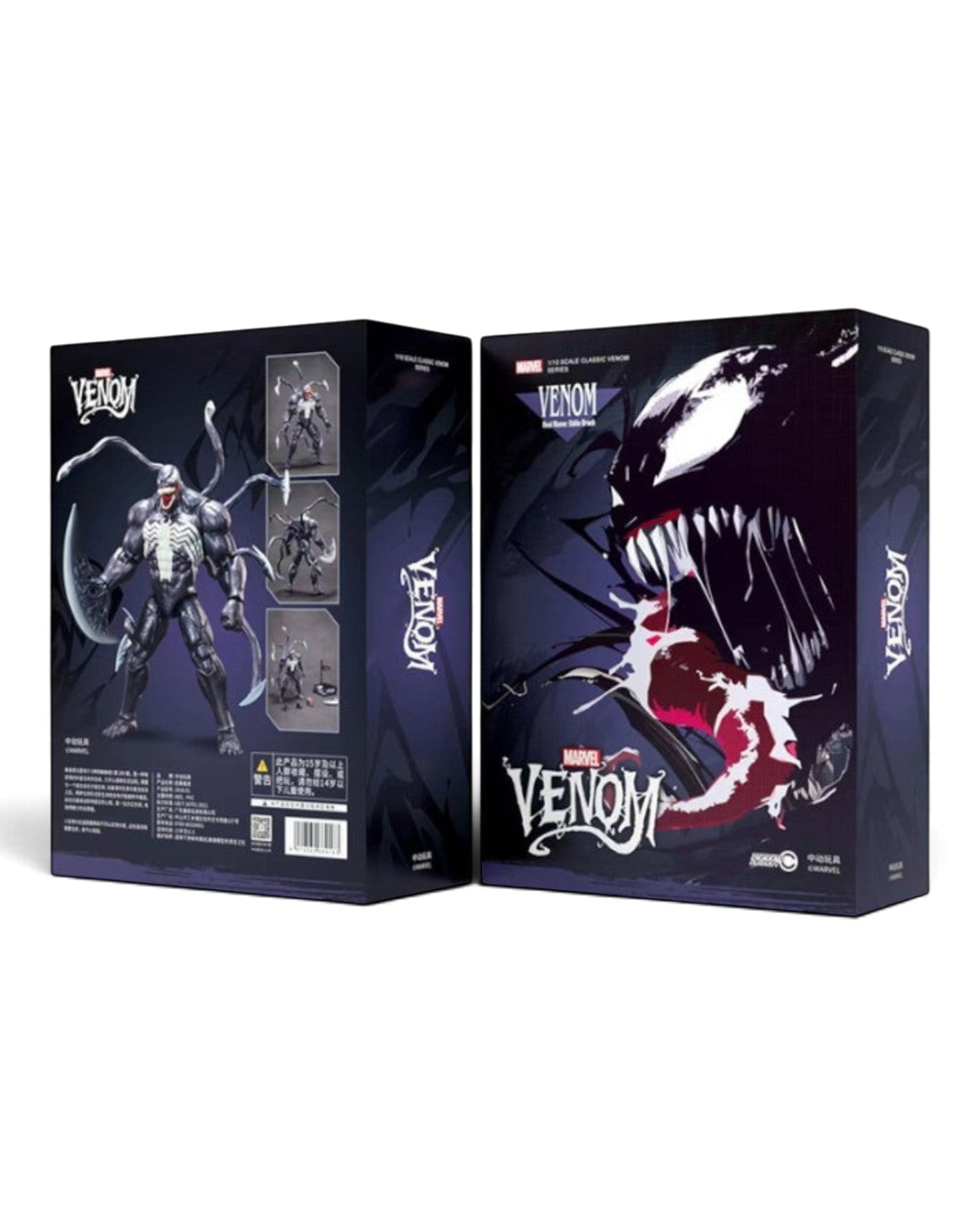 VaultifyUK ZD Toys Marvel Venom 1/10 scale action figure with collector box featuring bold character artwork.