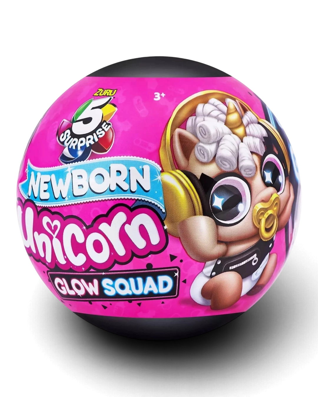 VaultifyUK ZURU 5 Surprise Newborn Unicorn Glow Squad capsule featuring a pink unicorn character design