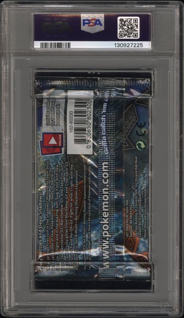 Pokémon TCG | Burning Shadows Booster Pack | PSA 9 Mint | Tapu Fini Artwork